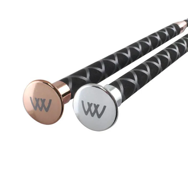 Woof Wear Harmony Dressage Whip in Black and Silver-1